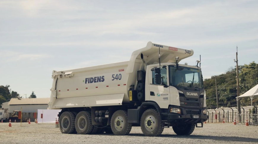 HEXAGON, SCANIA AND FIDENS SUCCESSFULLY DEBUT BRAZIL’S FIRST TELEOPERATED 8X4 MINING TRUCK